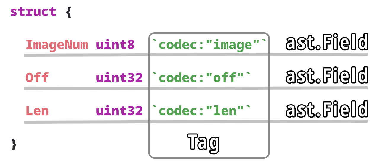 Go Struct Field Tag in ast.Field