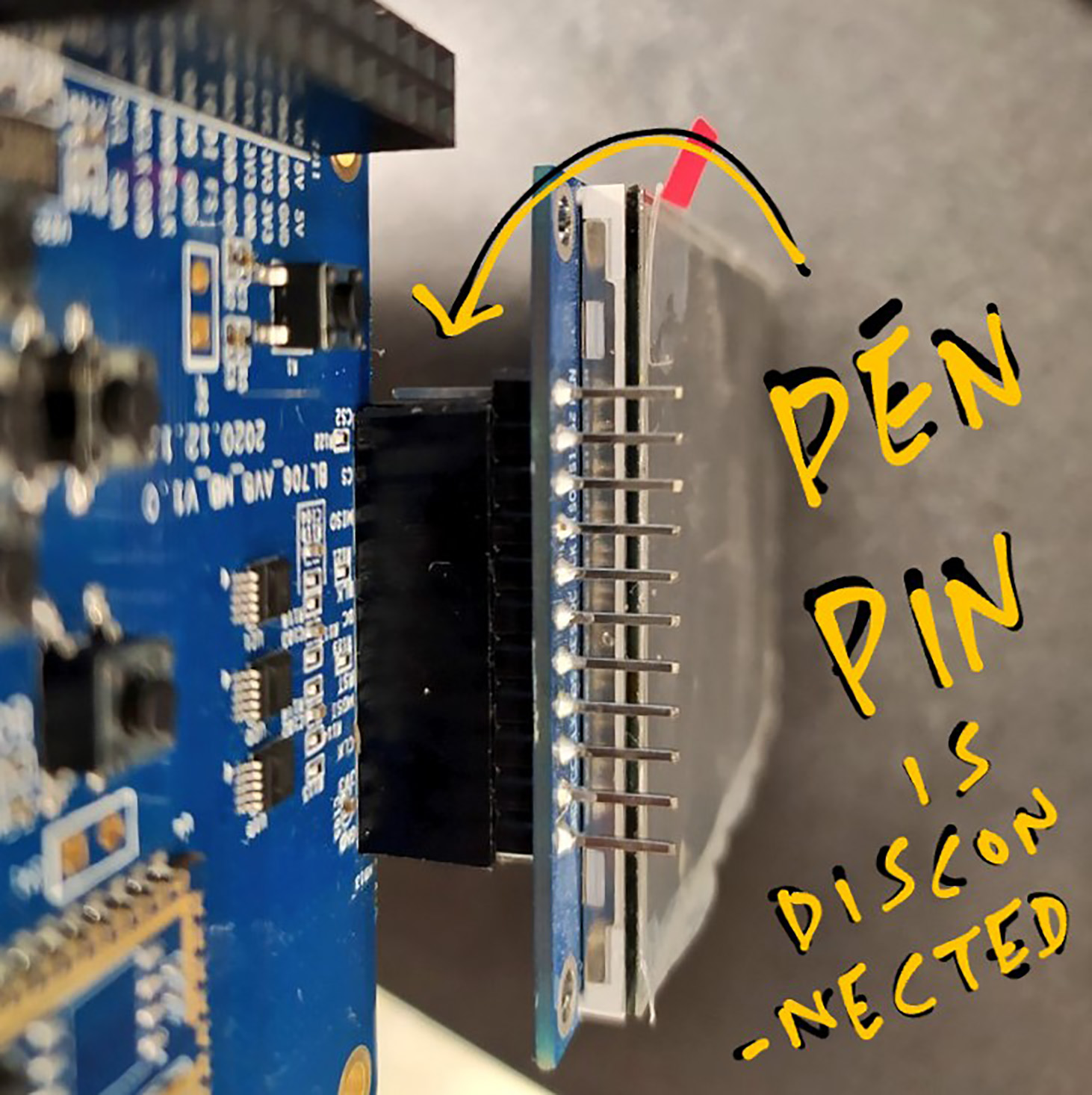 PEN Pin must be disconnected