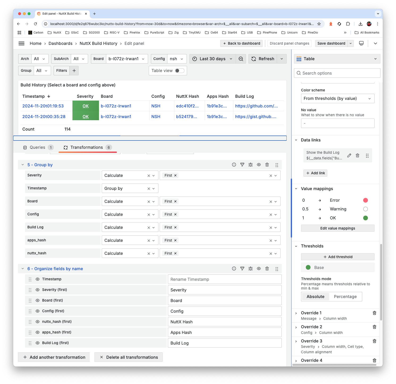 Organise Fields By Name and Value Mappings