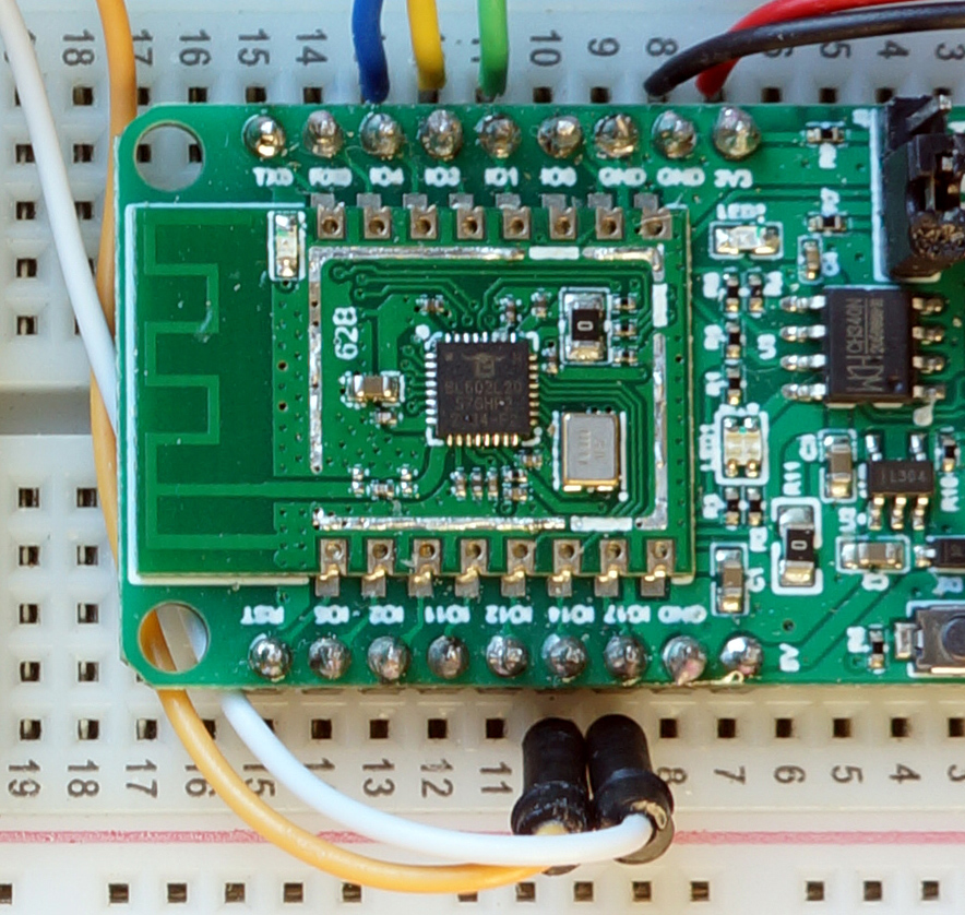 PineCone BL602 RISC-V Board connected to Hope RF96 LoRa Transceiver