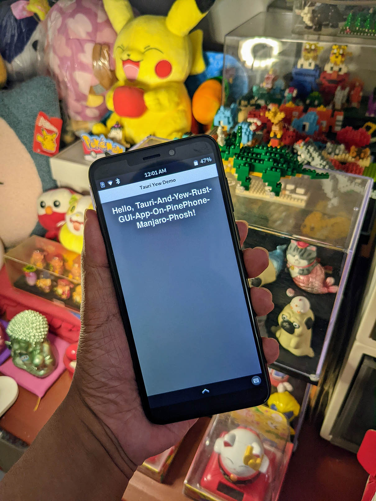 Rust GUI App on PinePhone with Tauri + Yew