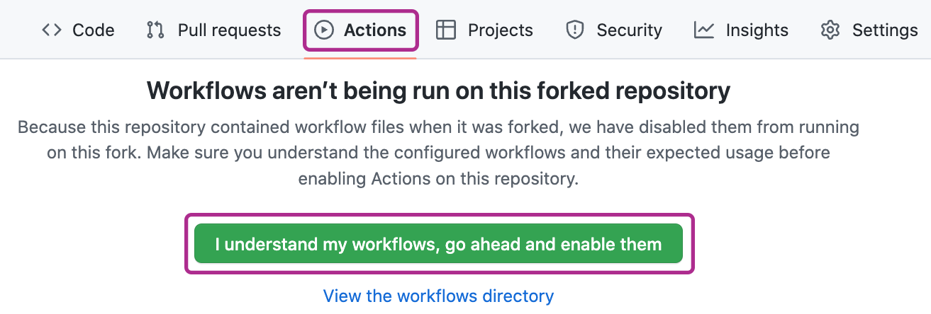 Enable Workflows
