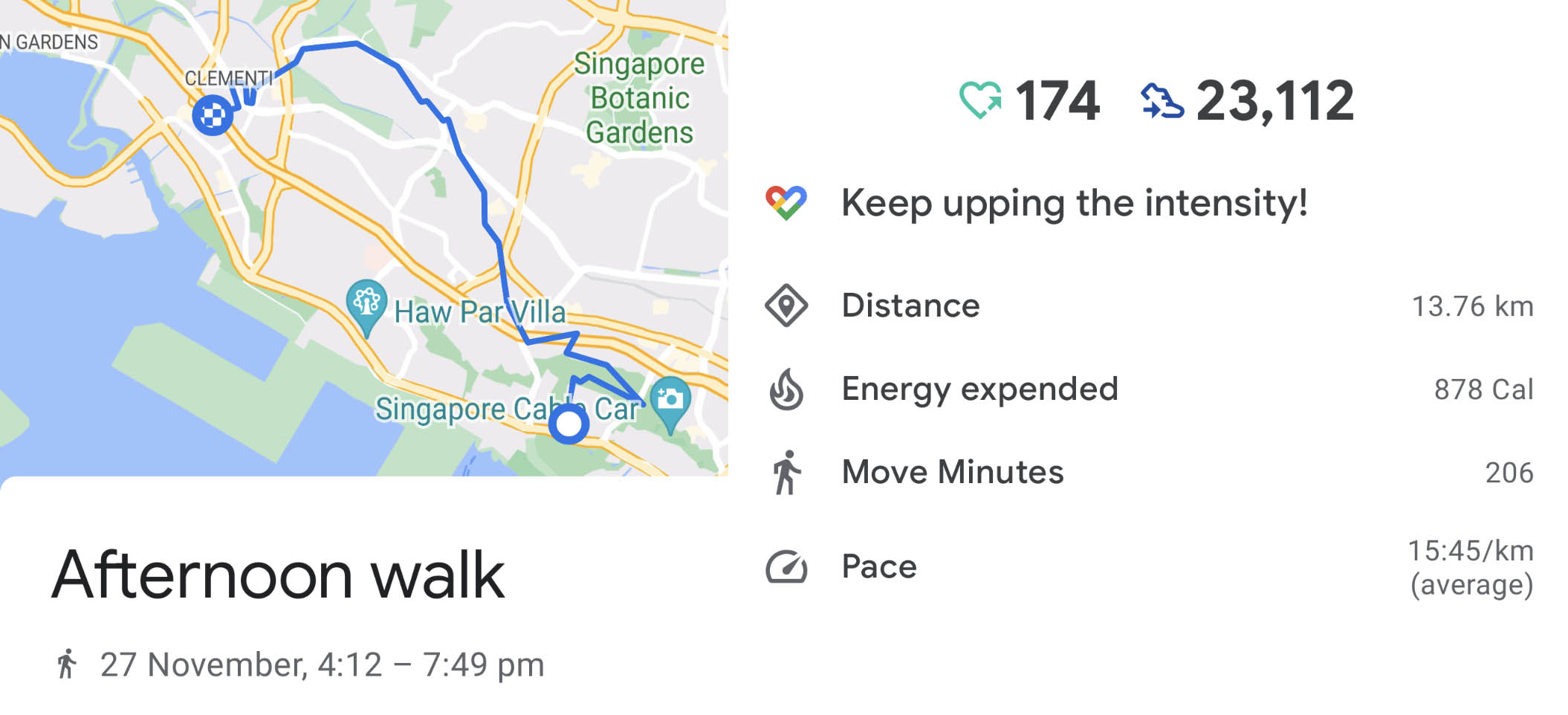 Taking a long walk