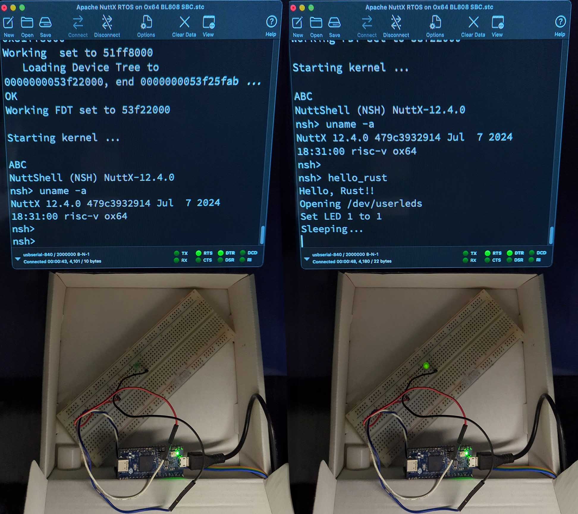 Rust Blinky on Ox64 BL808 SBC