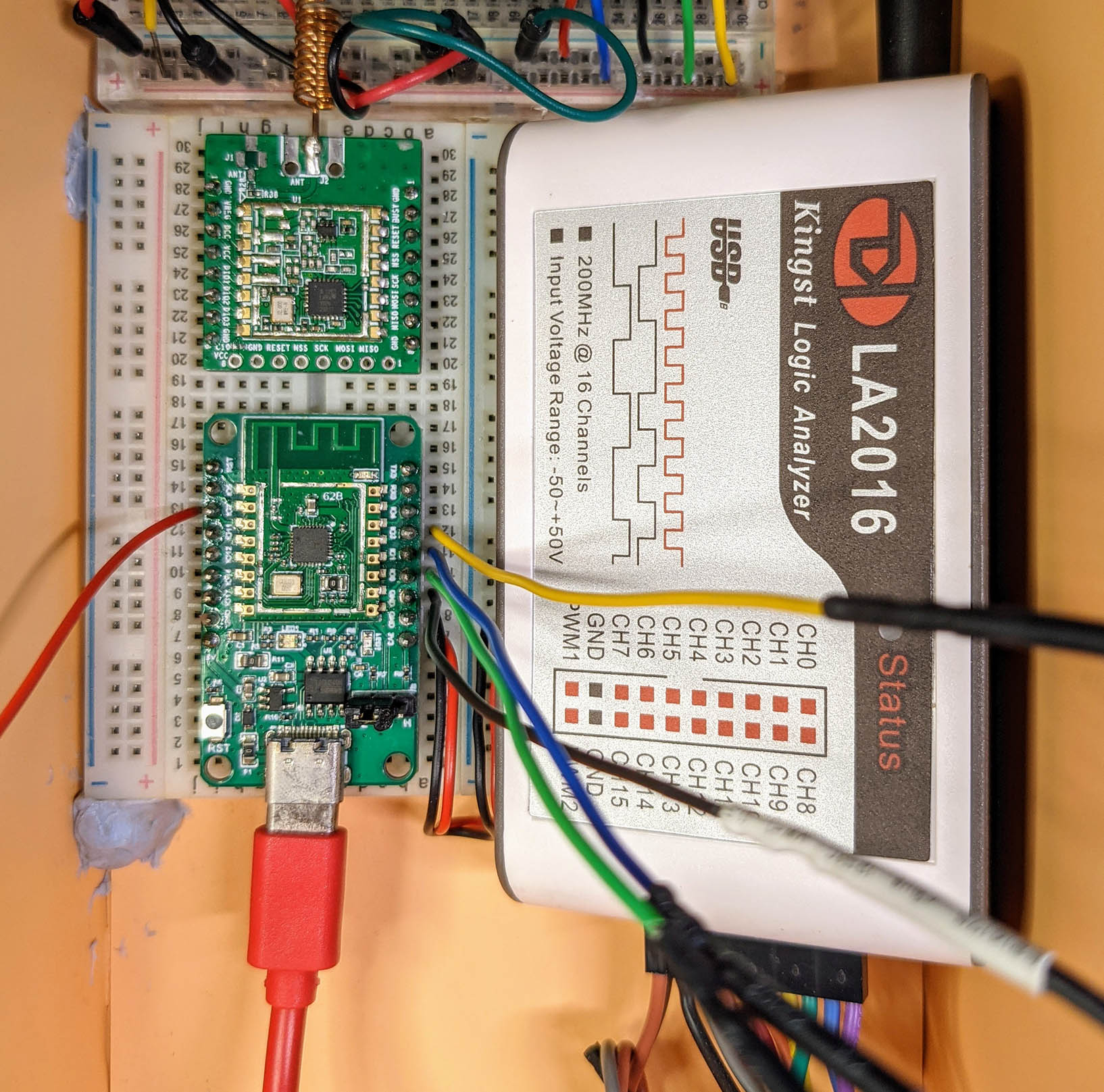 Logic Analyser connected to PineCone BL602